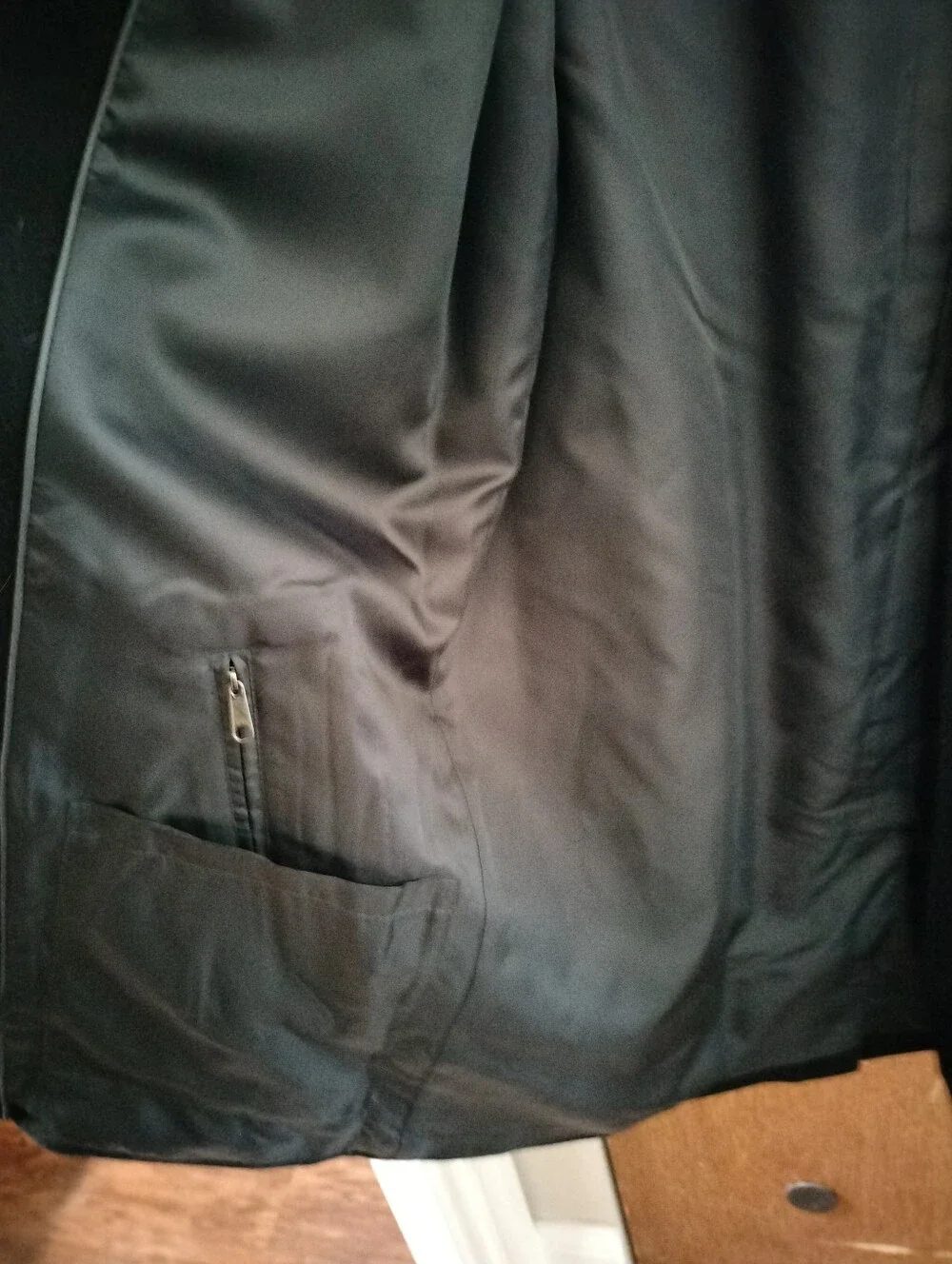 Men's Black Button-Front Coat - Classic Long (@the time we had dogs)